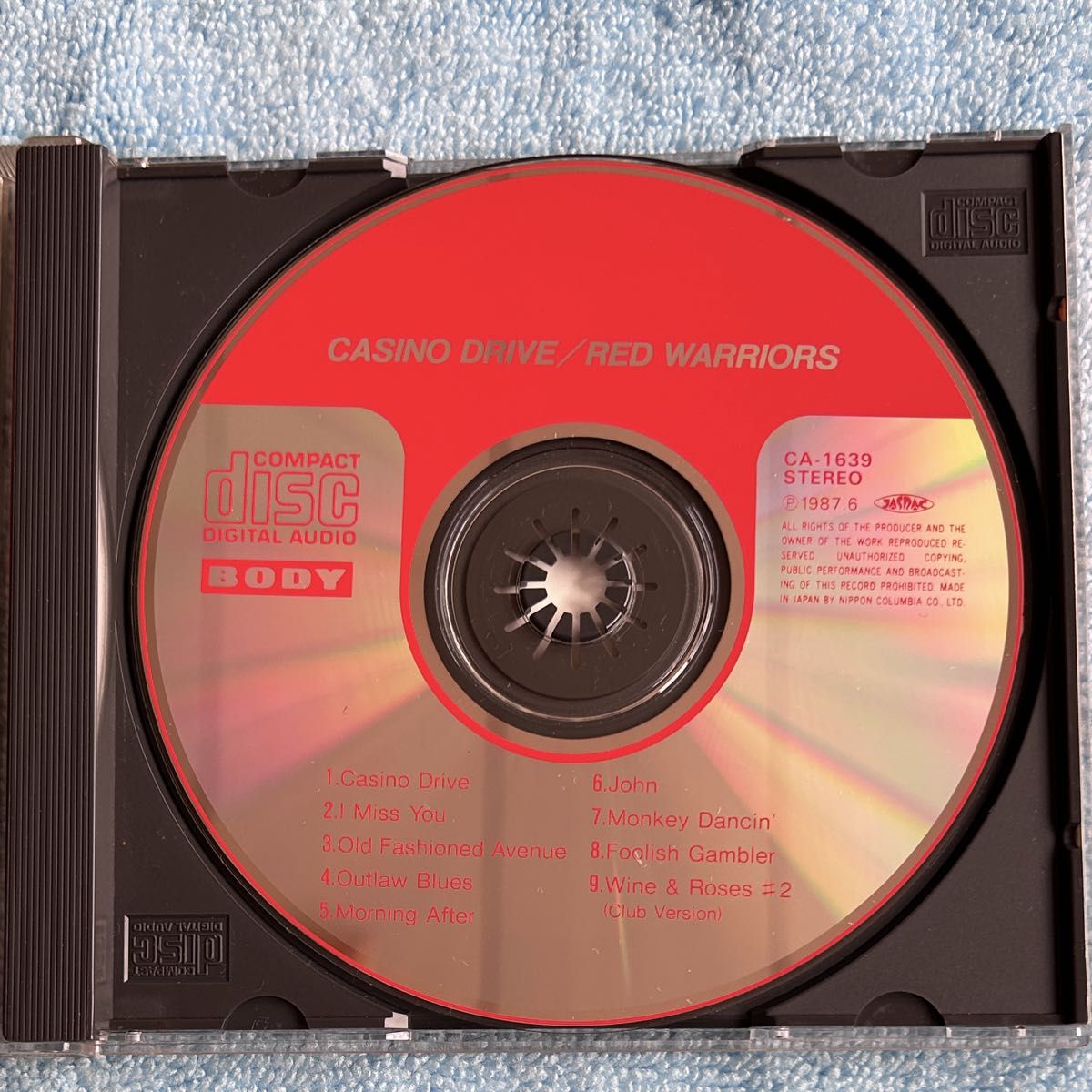 レッドウォーリアーズ／カジノドライヴ　CD中古　1987盤
