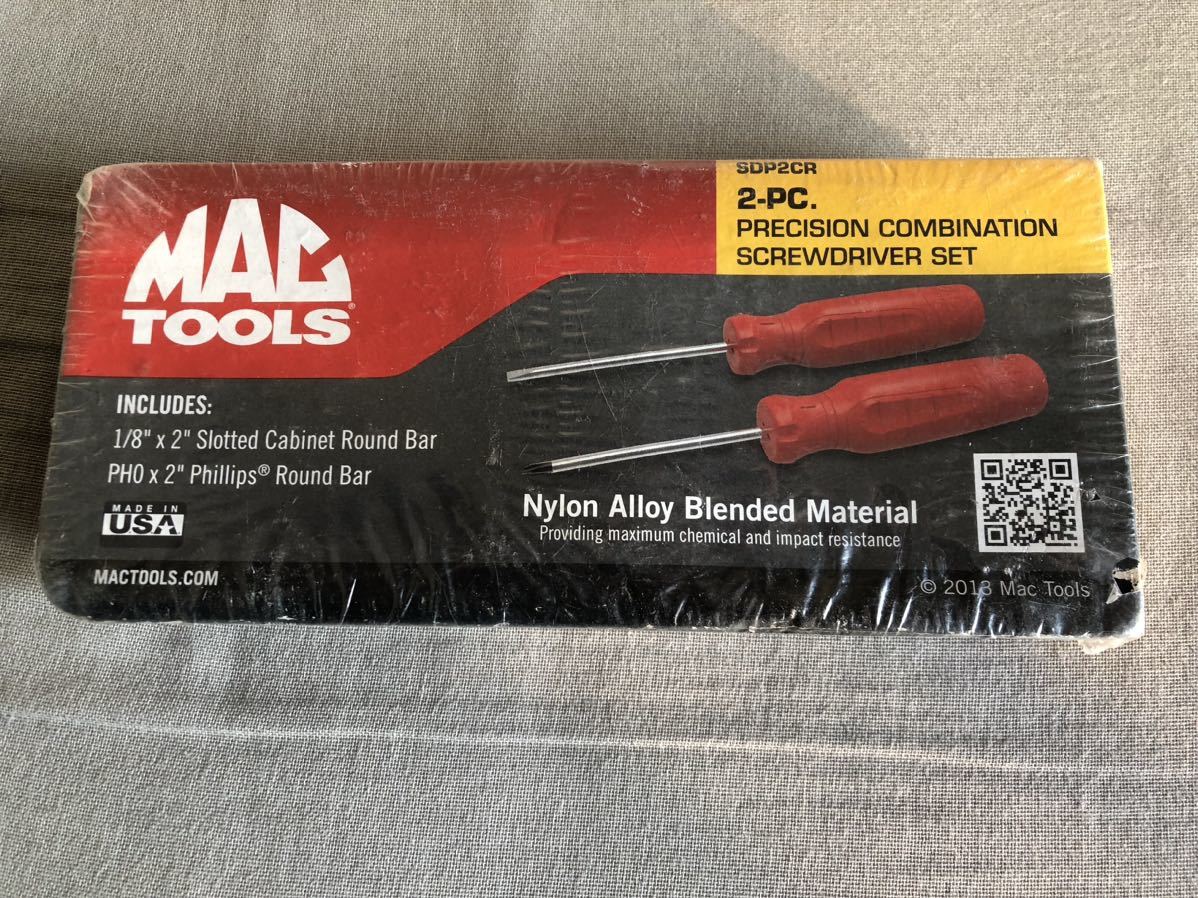 希少 マックツール mactools コンビネーションスクリュードライバーセット SDP2CR 新品未使用 パッケージダメージあり_画像2