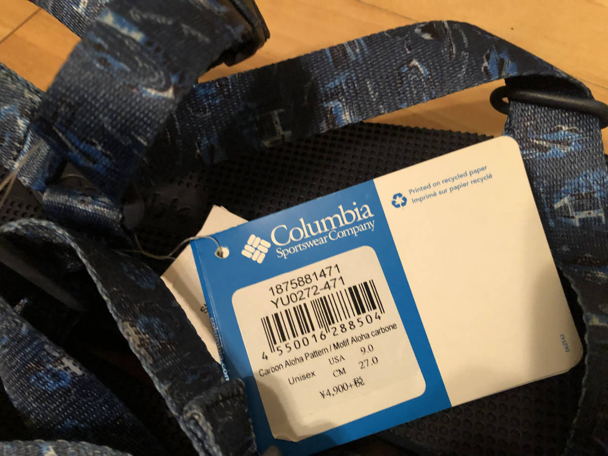 Columbia Colombia мужской уличные сандалии Cusco Piaa CUSCOPIA STRAP размер US9 27.0cm