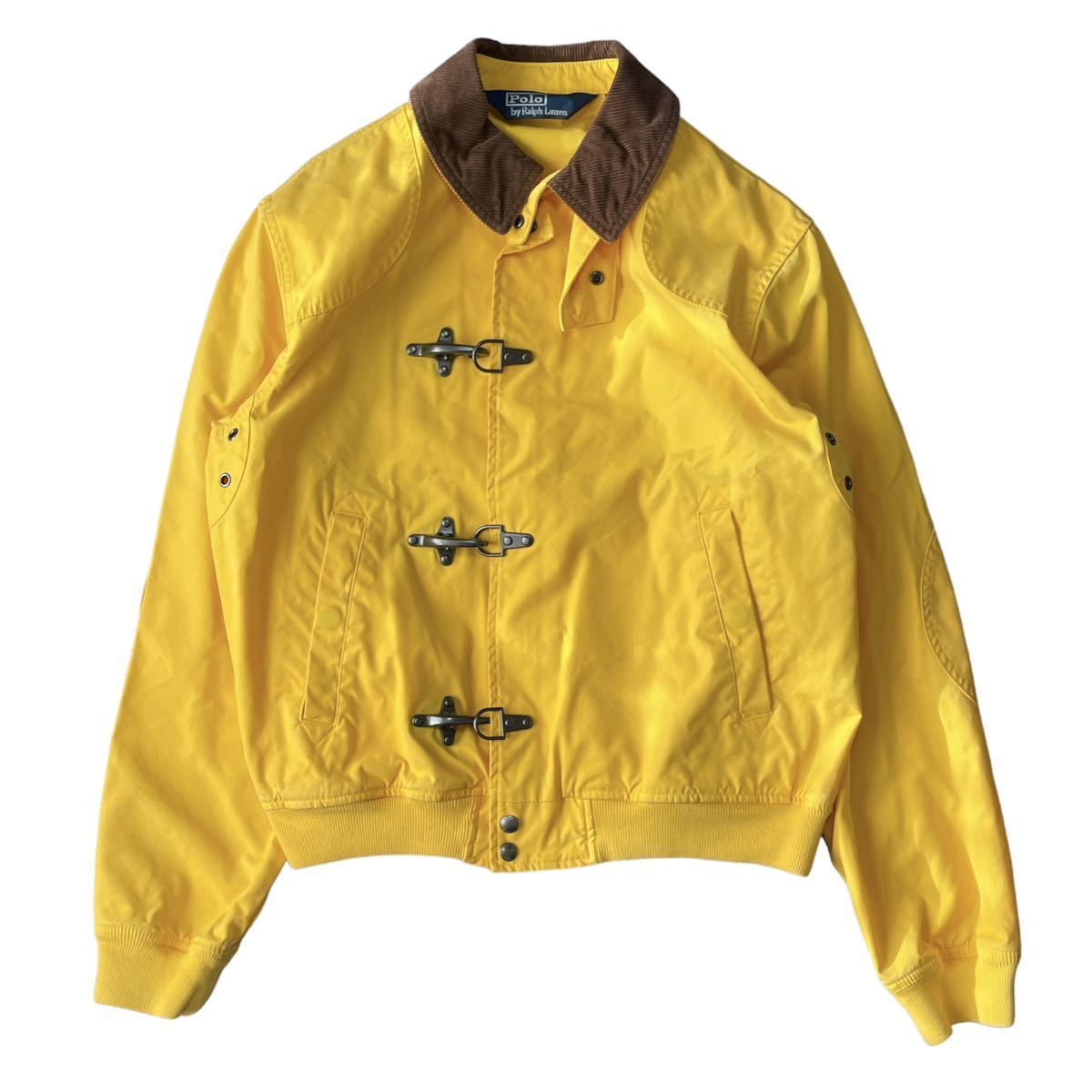 90's Ralph Lauren ラルフローレン　ファイヤーマンジャケット　黄色/イエロー　短丈　Lサイズ_画像1