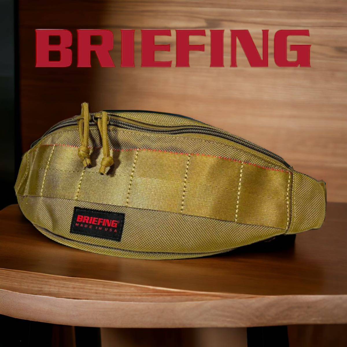 【未使用品級】BRIEFING TRIPOD SHOULDER BAG ブリーフィング ショルダーバッグ コヨーテボディバッグ