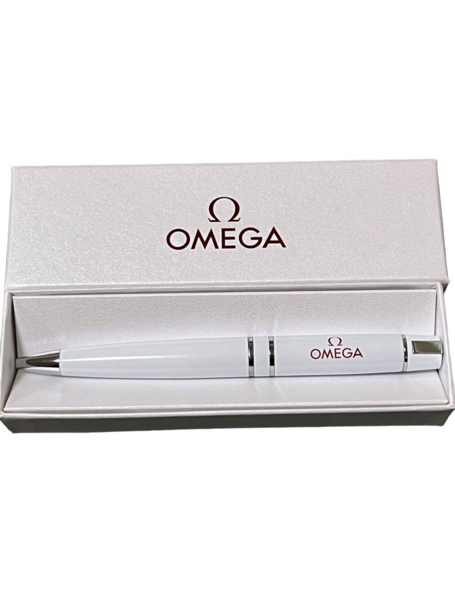 OMEGA オメガ　ペン　ボールペン　非売品　ホワイト_画像1