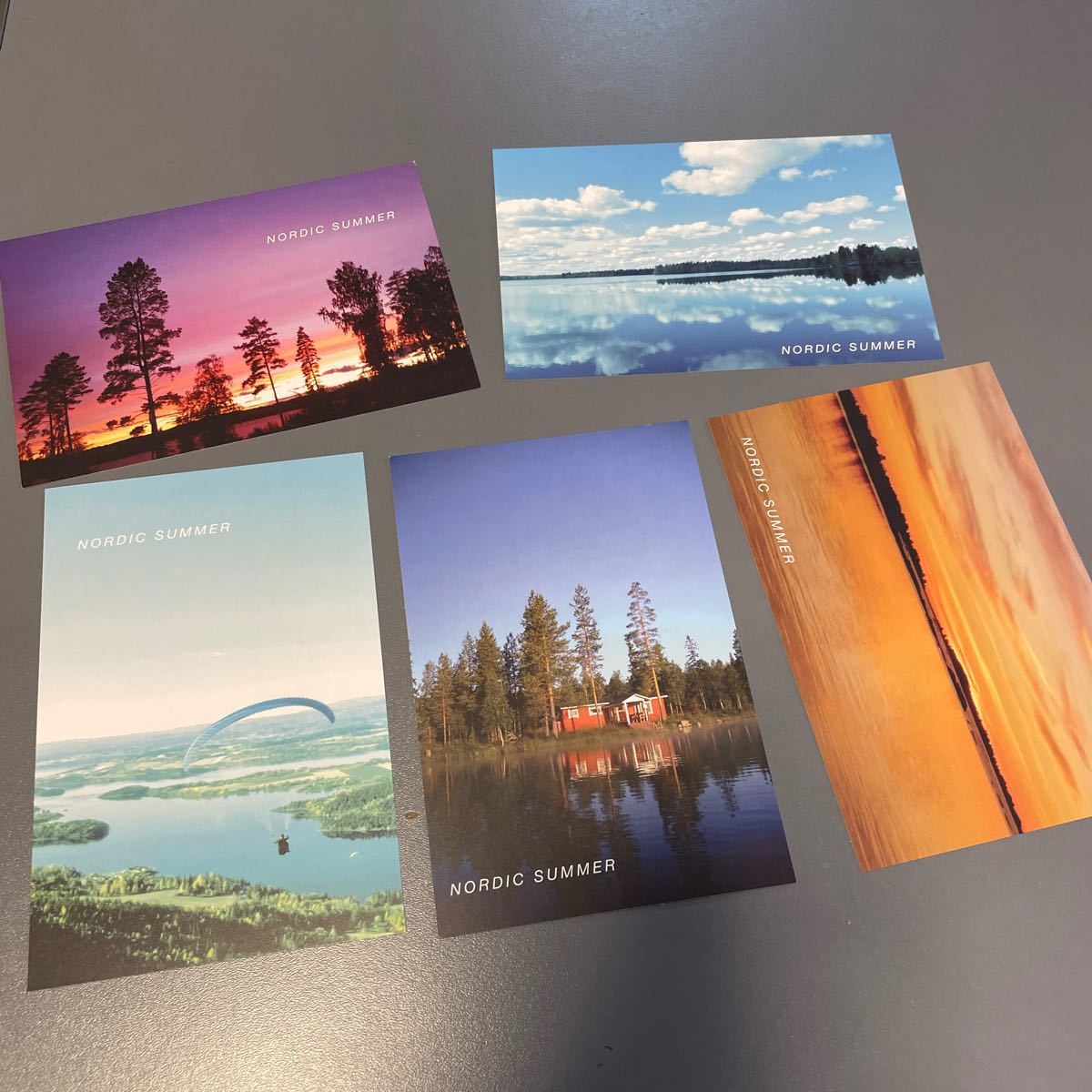 北欧のポストカードセット　ノルディックサマー　夏の風景シリーズ　絵はがき　わかさ生活　おまけ付き_画像1
