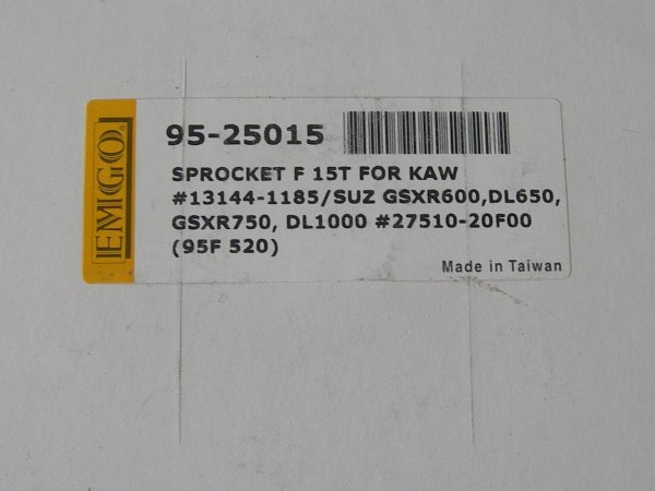 ★☆ドライブスプロケット 525 15T 13144-1185 27510-20F00☆★　検）GSXR 600 750 DL 650 1000 W 650 400_画像2