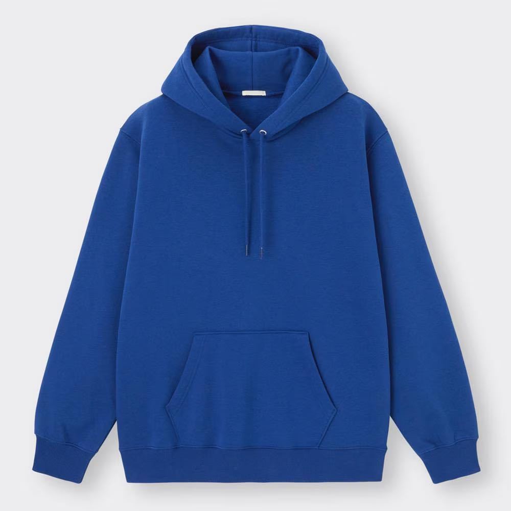 ★新作★ スウェット パーカ XL BLUE 青 裏起毛 HOODIE 長袖 ★ ブリーチ マーブル タイダイ オリジナル 加工 1品限定 one wash ★_画像7