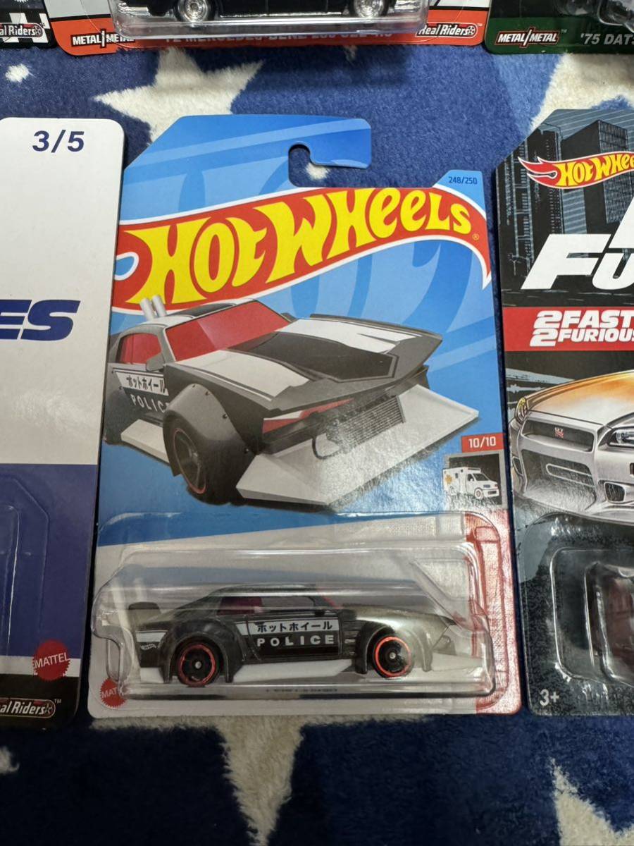 ホットウィール Hot Wheels メルセデス ベンツ 190E 280 SEL 4.5 ダットサン サニトラ 日産 スカイラインバン マッドマンガ GT-R BNR34_画像6