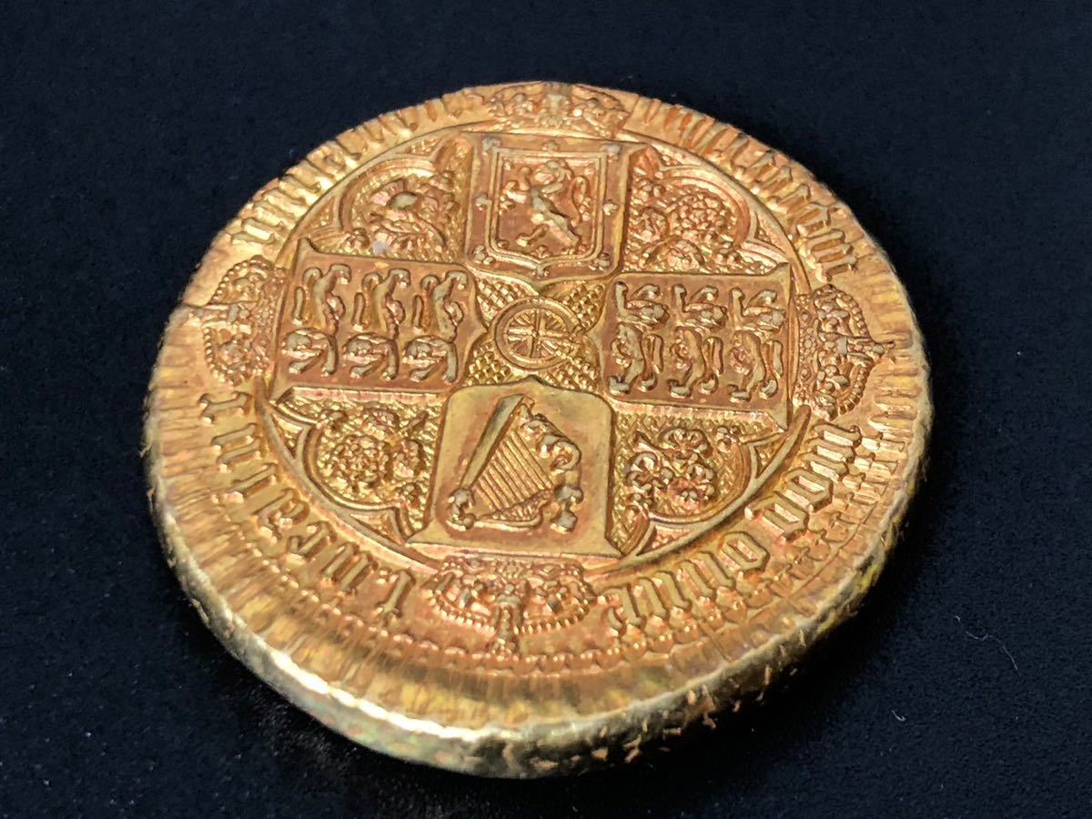 外洋 塗金 金幣 金餅 硬貨 コレクション 直径約4.2cm 厚さ約0.4cm 重さは約43.6g_画像4