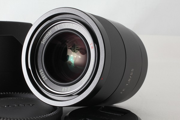 ◆新品同様◆Sony ソニー Sonnar T* FE 55mm F1.8 ZA SEL55F18Z 付属品満載 元箱◇M43600_限定1本！