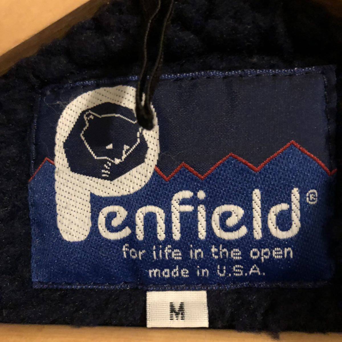 USA製 90s〜 PEN FIELD ペンフィールド フリースジャケット M グレー ボア クラシック レトロカーディガン レトロX patagonia_画像7