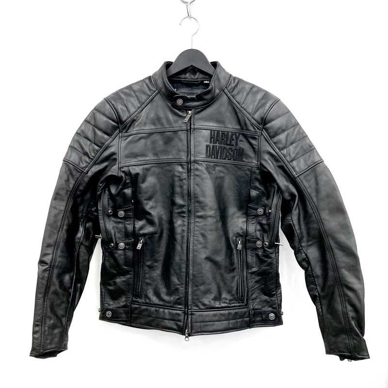 HARLEY DAVIDSON Fremont Triple Vent System Leather Jacket ライダース /97030 サイズ : M/アメカジ 併売《メンズ古着・山城店》U725