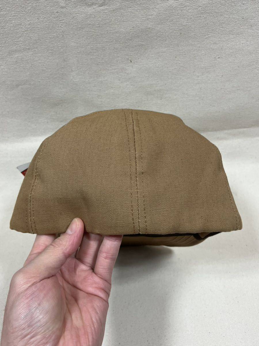 90s ビンテージ 未使用 ダック生地 キャップ 裏地耳当て付き USA製 アメリカ製 カーハート carhartt cap 帽子 _画像9