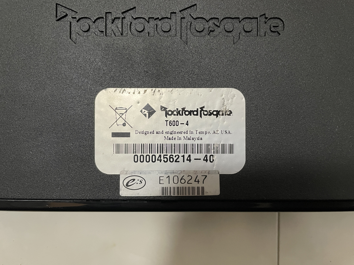 [中古][正規品]Rockford Fosgate T600-4 POWERシリーズ ロックフォード_画像4
