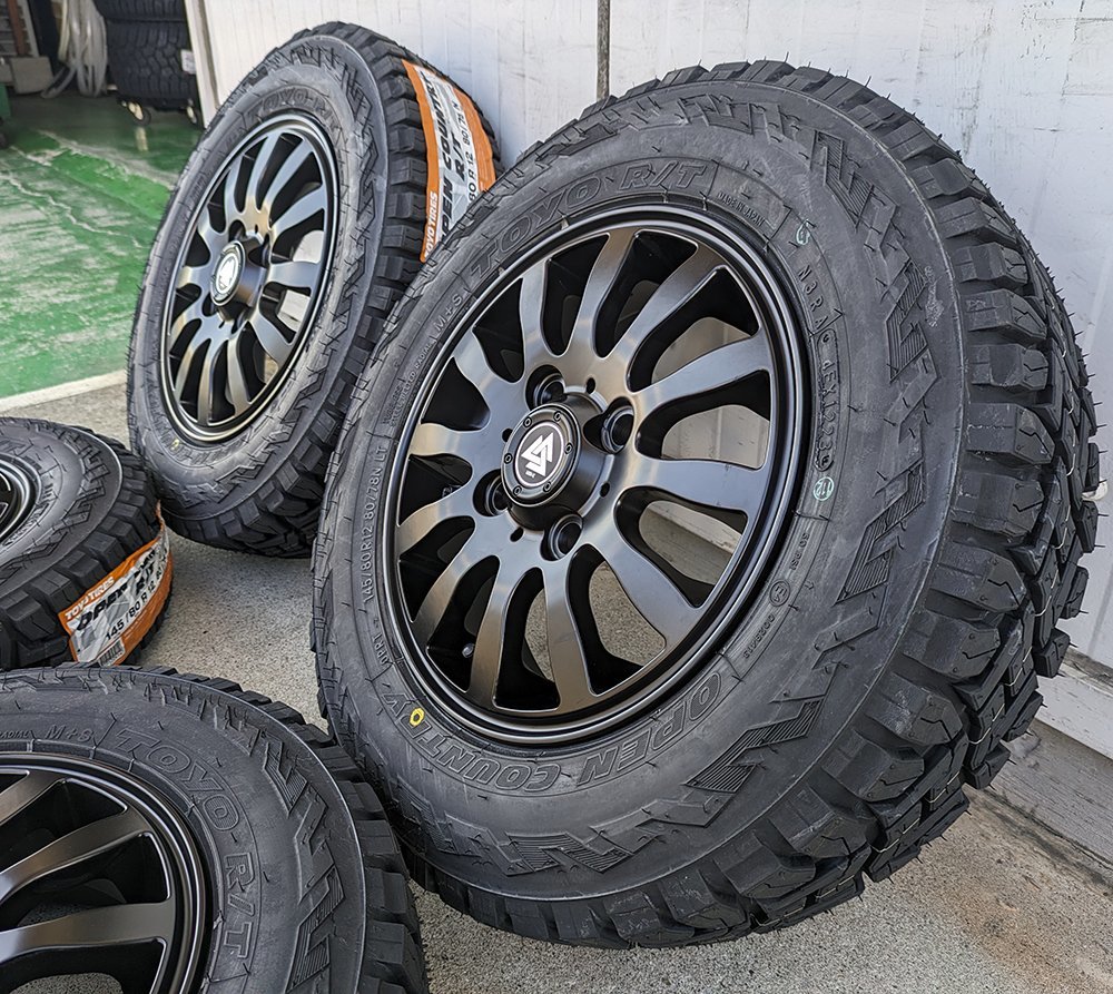 N-VAN アクティ ハイゼット アトレー クリッパー キャリィ 12インチ トーヨー オープンカントリーRT 145/80R12 80/78N_画像5