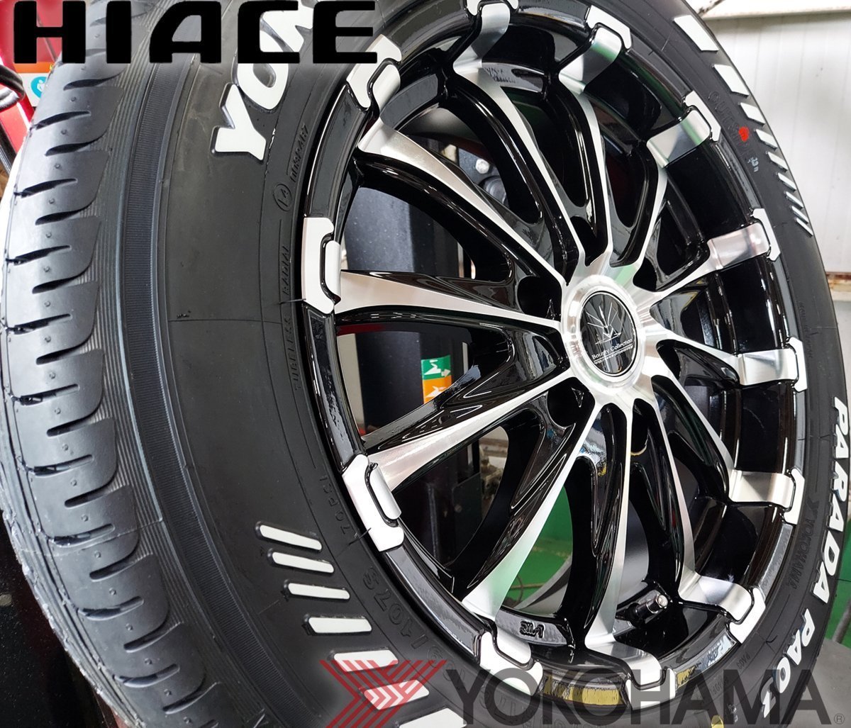 Bounty Collection BD12!!200系ハイエース YOKOHAMA ヨコハマ PARADA パラダ 215/60R17 17インチ 新品タイヤホイールセットの画像4