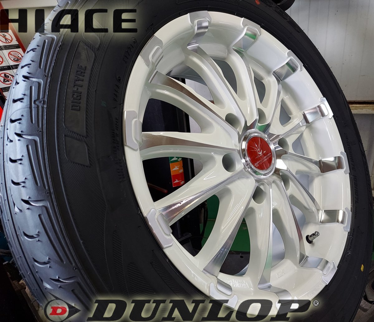 車検対応 Bounty Collection BD12!!200系ハイエース ダンロップ RV503 215/60R17 新品タイヤホイールセット 17インチ_画像6