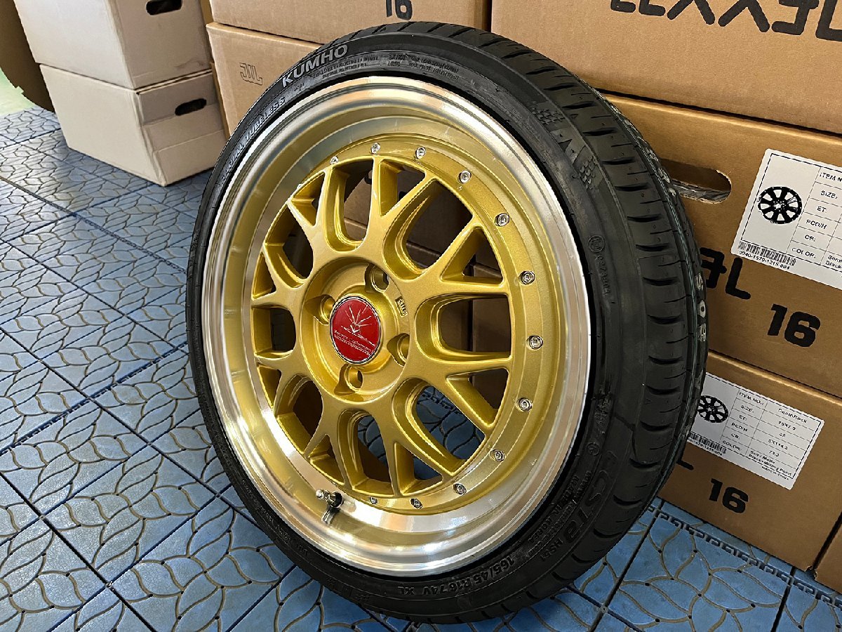 お買い得 NBOX NONE NWGN 人気 タイヤホイール 新品4本セット 16インチ BD00 クムホHS51 165/40R16 165/45R16