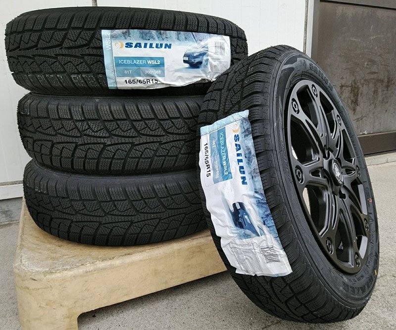 スタッドレス TAFT ダイハツ タフト タイヤホイールセット SAILUN WSL2 165/65R15 15インチ MUD-X 新品4本セット