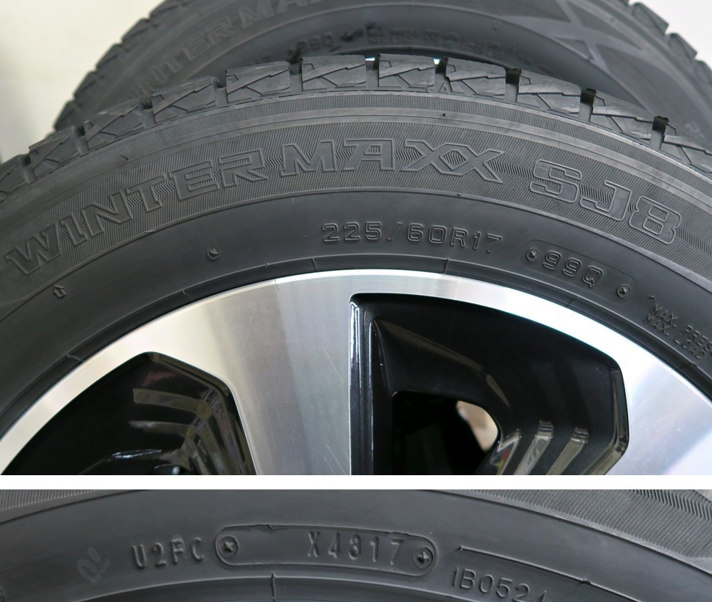 ★SJフォレスター純正☆WINTERMAXX 225/60R17☆7J 48 PCD100 5H★管理4026_画像7