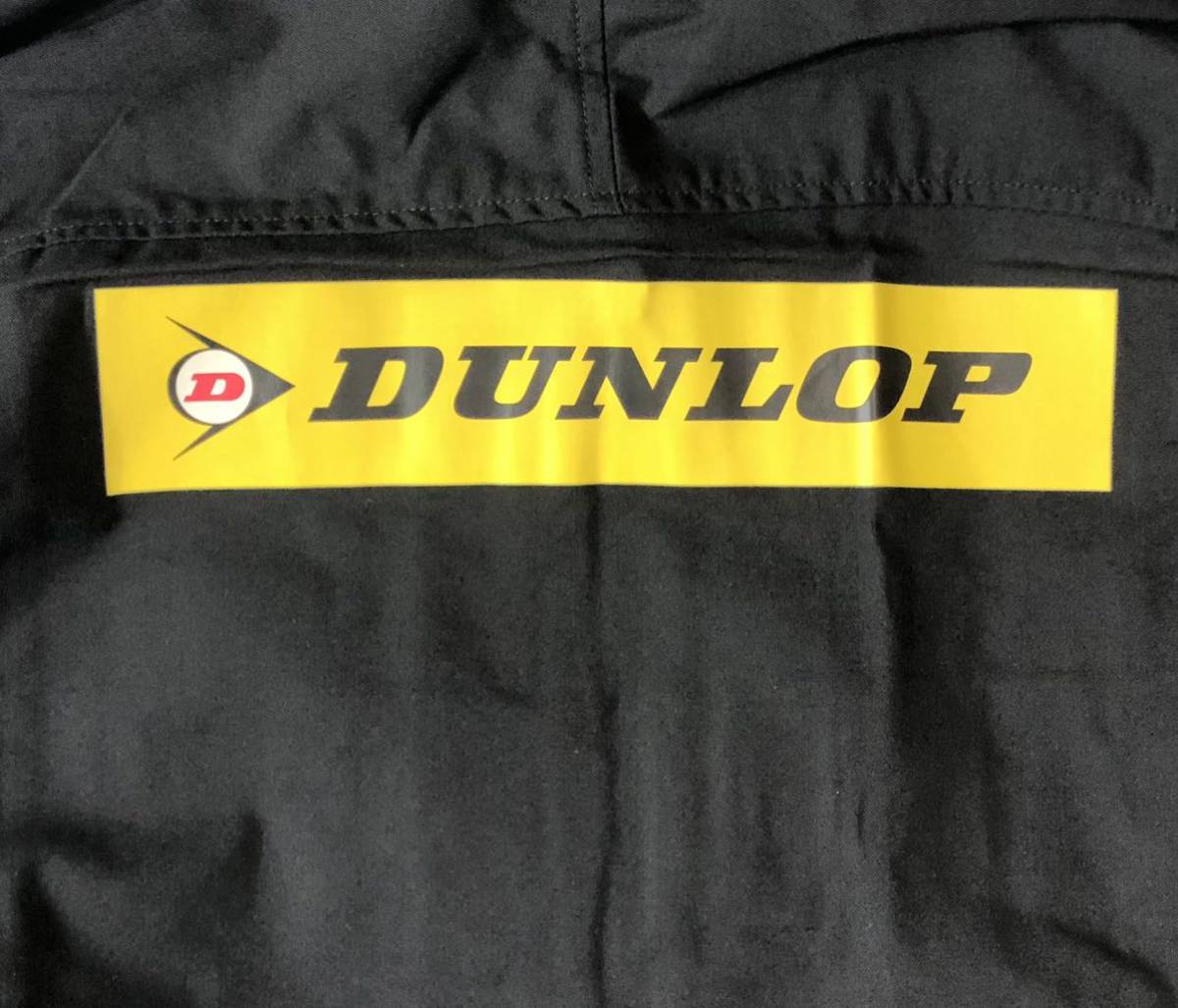 大きいサイズ ■ DUNLOP ダンロップ ■ バイカラー ロゴ プリント メカニック スーツ オールインワン つなぎ ツナギ イエロー×ブラック 3L_画像4