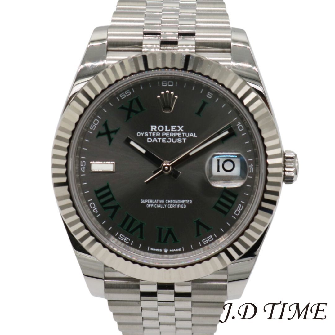 ROLEX【ロレックス】 デイトジャスト41じ　126334 スレートローマ文字盤 SS×WG メンズ【新品】(JD-KA-012045)_画像1