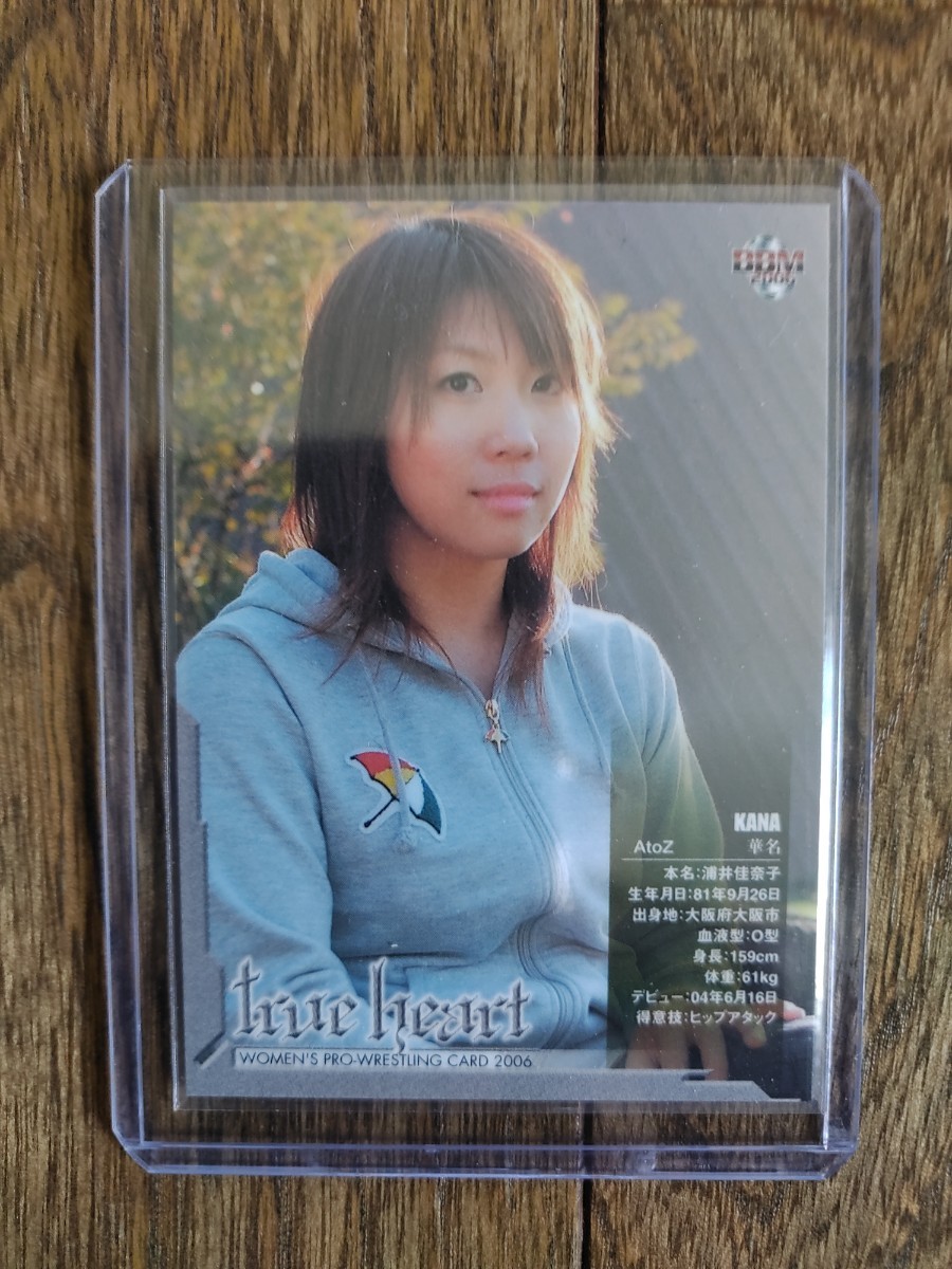 華名 KANA ASUKA レギュラーカード 女子プロレス BBM2006 TRUE HEART WWE AtoZ 送料無料_画像2