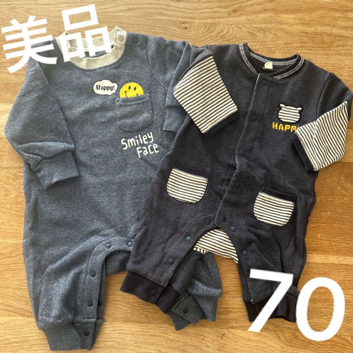 美品 カバーオール ロンパース  男の子 ベビー服 赤ちゃん baby 子供服 子ども服 まとめ売り サイズ70