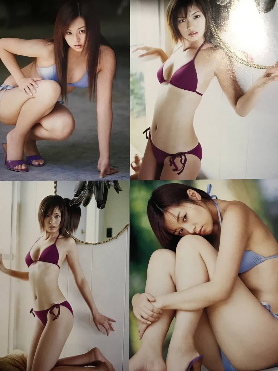 ^_^安田美沙子&夏川純さん○巨乳美尻超ハイレグビキニセクシーグラビア“サービスショット”○当時物切り抜き6ページ！E-526_画像4