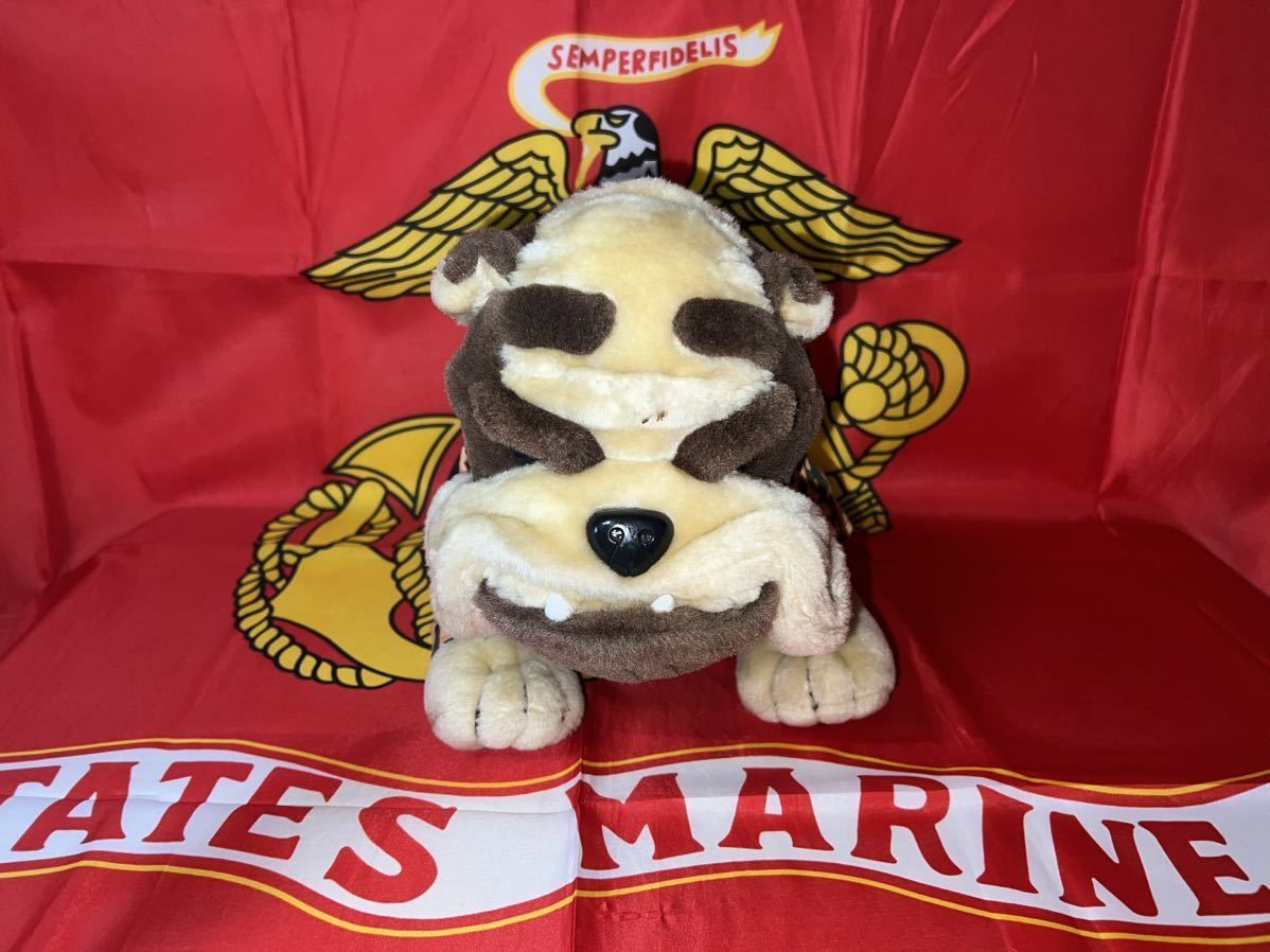 中古美品　Vanguard チェスティ ザマリン コーポレーション ブルドッグ ぬいぐるみ USMC マスコット_画像1