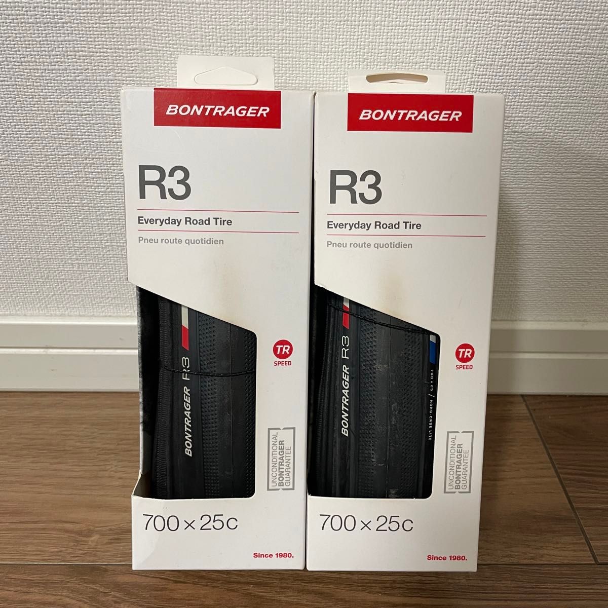 新品BONTRAGER R3 700x25c タイヤ 2本セット Bontrager R3 ロードバイク用クリンチャータイヤ 700×25C 2本