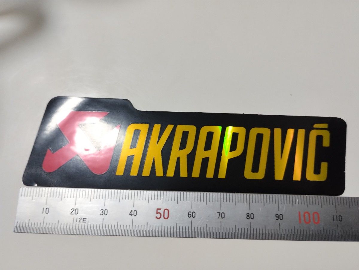 AKRAPOVIC アクラポビッチ 耐熱ステッカー　マフラーステッカー　バイクステッカー　デカール　アクラ　レーシング