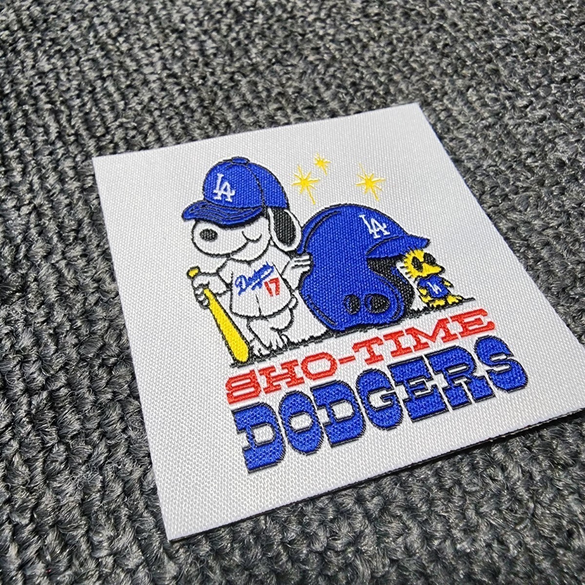 新品　アイロンワッペン　パッチ　野球　 Los Angeles Dodgers 大谷翔平　Shotime　ロサンゼルス　ドジャース　LA　スヌーピー_画像4