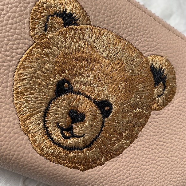 PAUL & JOE ポールアンドジョー　お財布　 クマ刺繍 テディベア　ピンク　長財布 　くま　送料185円_画像6