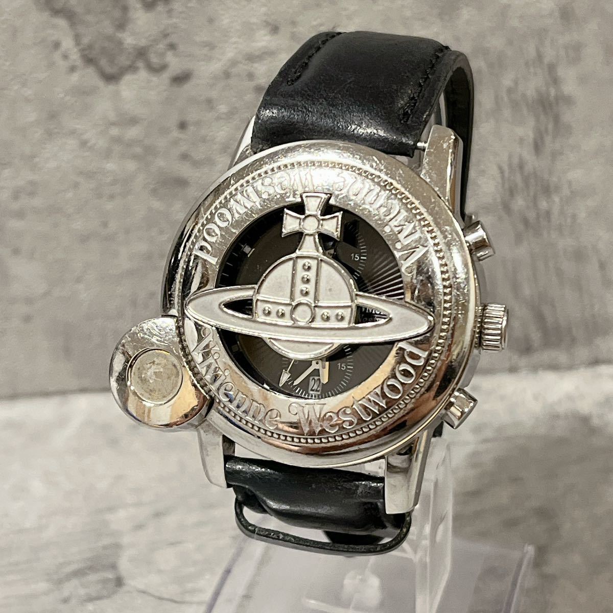 ブランド品専門の 希少 美品 Vivienne Westwood CAGE カゲ 腕時計 稼動