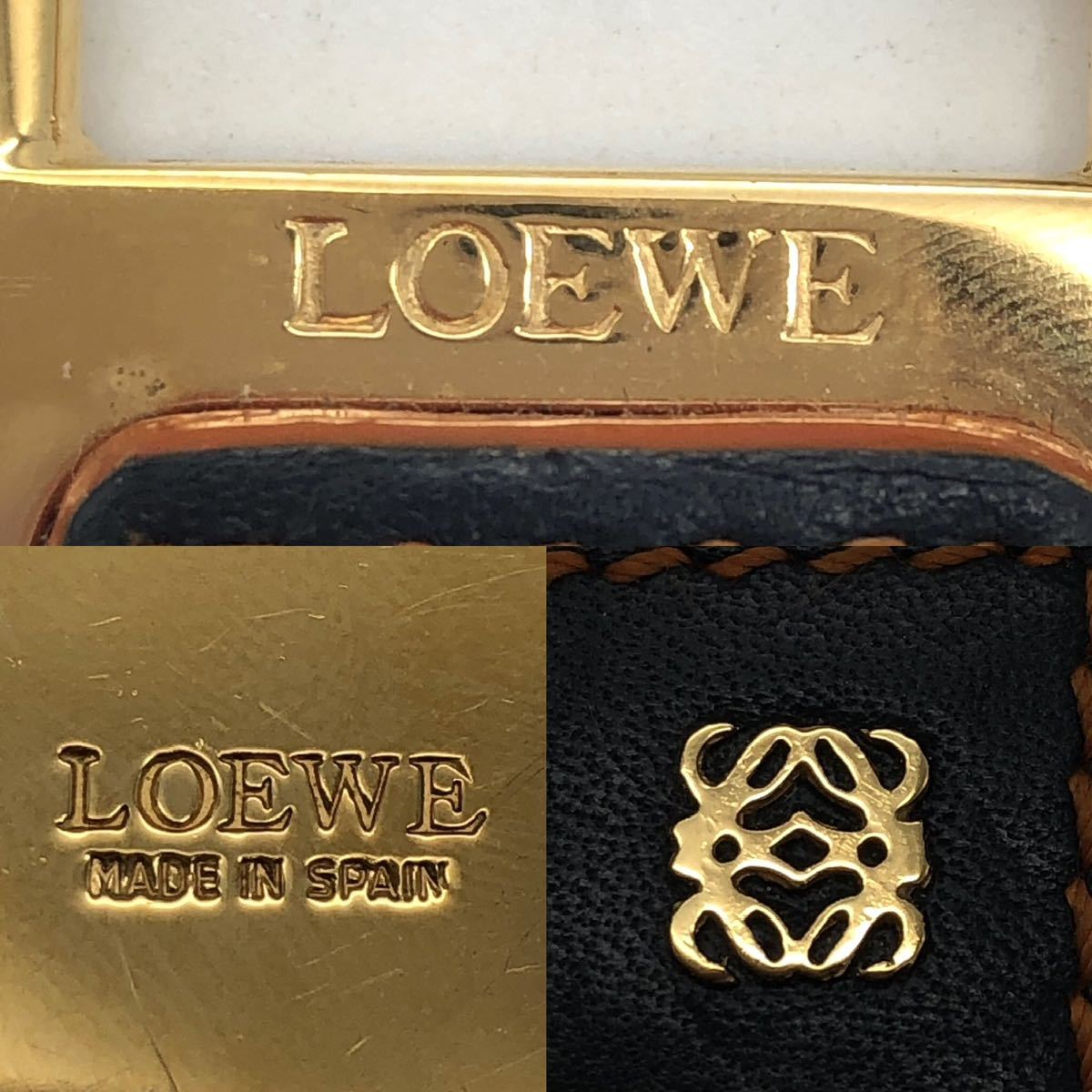 LOEWE ロエベ キーホルダー ロゴ ゴールド 小物 P172_画像8