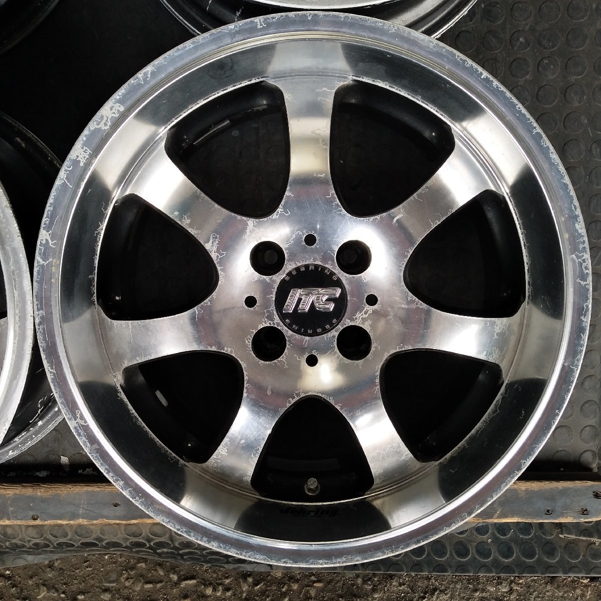 管理番号：S12-117【4本価格】【16×7J 4×100 ET+38 ハブ65】RAYS SEBRING ITC SPORT・ロードスター シビック等・適格請求書発行可能_画像4