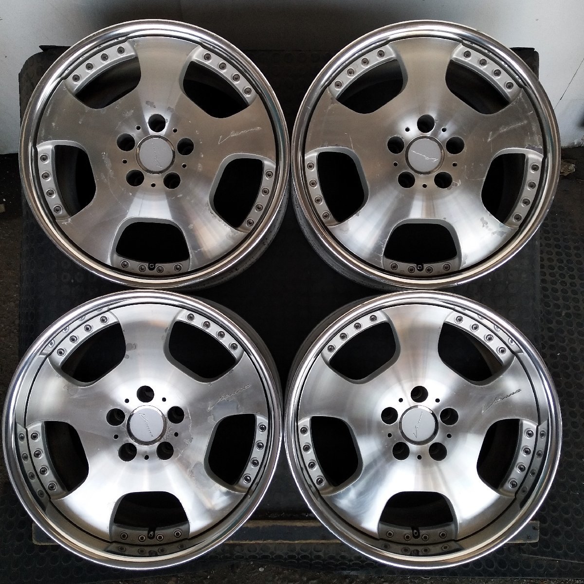 管理番号：A1-94【4本価格】【18x8.5J 18x9.5J 5x114.3 ET+50/+47 ハブ74】SPEED STAR ヴィエナ ディッシュ・適格請求書発行可能_画像1