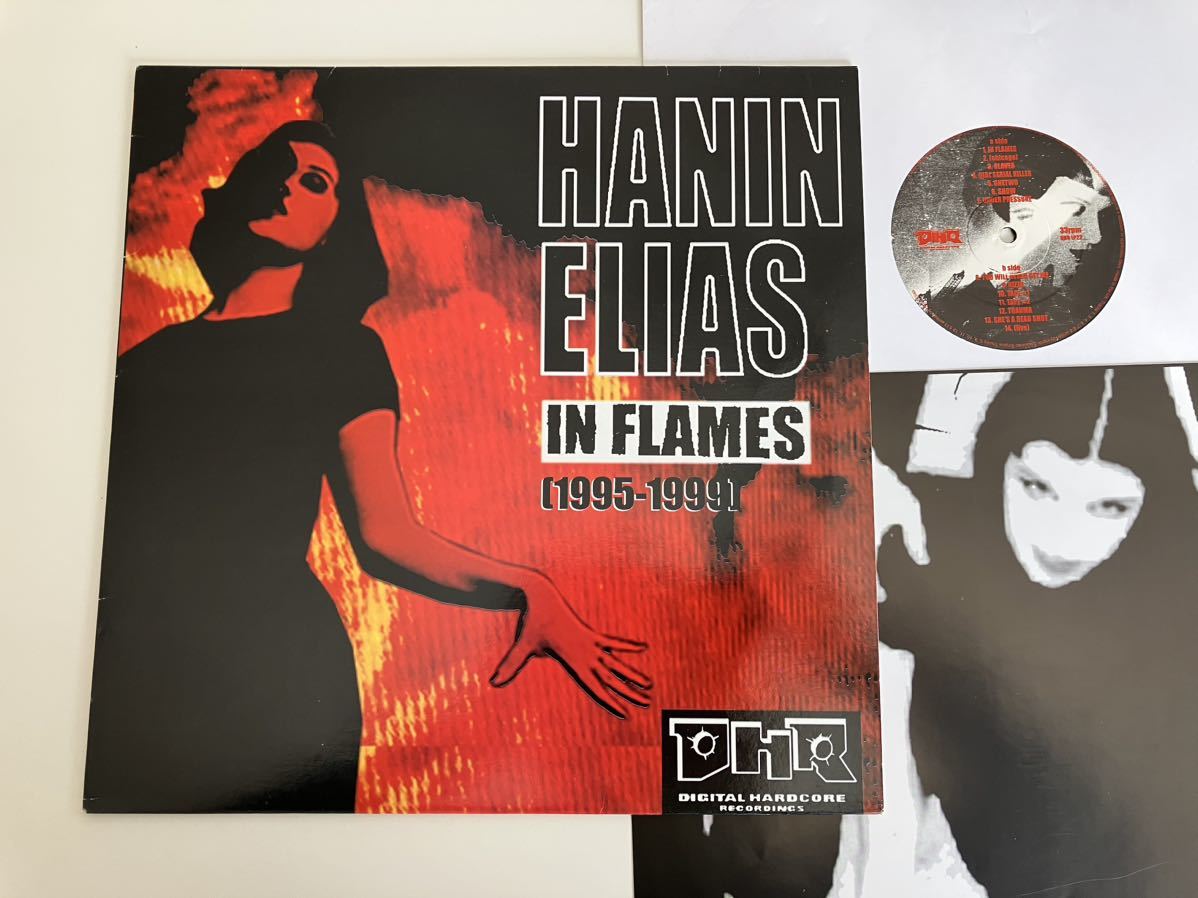 【UK Ori】HANIN ELIAS / IN FLAMES(1995-1999) LP DHR/Digital Hardcore Recordings UK DHRLP22 99年盤,ハニン・エリアス,Alec Empire,_画像1