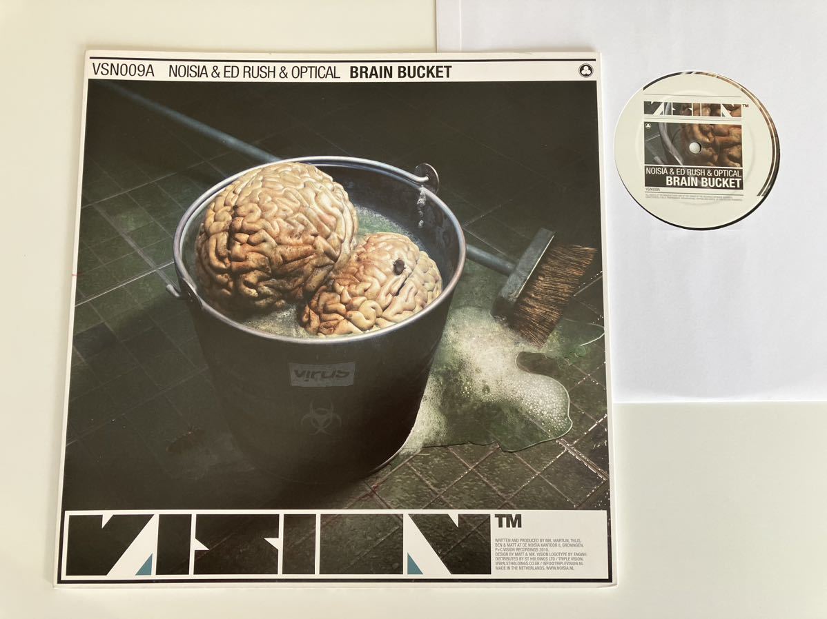 NOISIA & ED RUSH & OPTICAL,SPOR / BRAIN BUCKET/FALLING THROUGH 12inch VISION RECORDINGS VSN009 DRUM'N'BASS,ノイシア,エド・ラッシュ_画像1