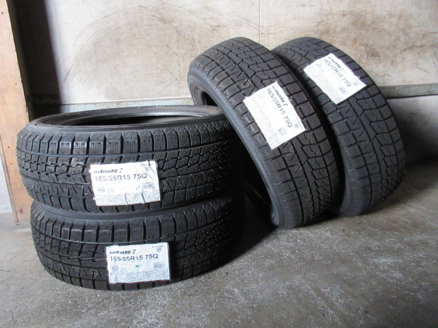 新品冬用4本set/送料無料(条件付)!! YOKOHAMA iceGUARD iG70 (2021) 165/55R15 軽カー インチUP タント パレット WAKE デイズ N-BOX ラパンの画像1