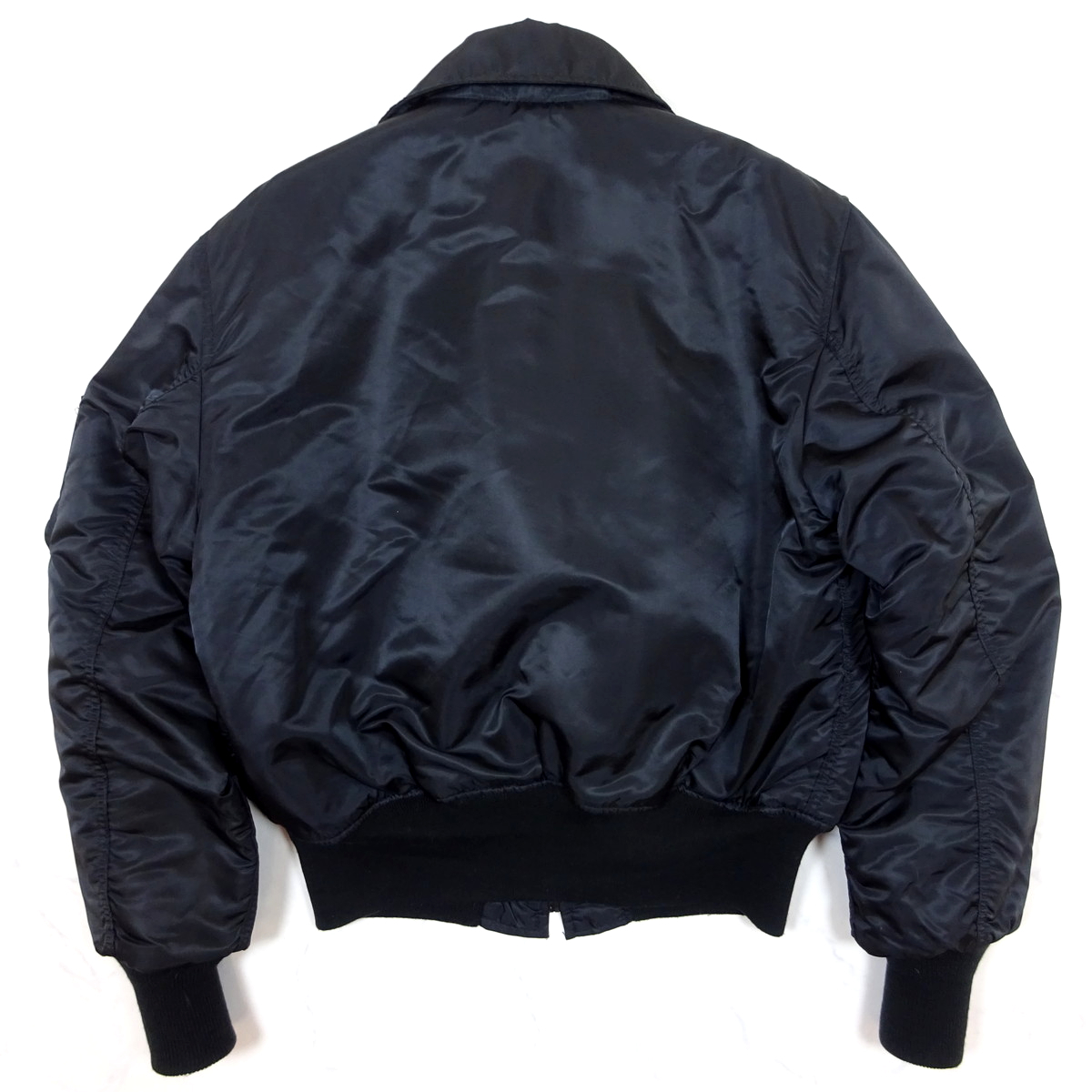 美品 80-90s CORINTH MFG MA-2 FLIGHT JACKET コリンス MA-2 フライトジャケット Lサイズ ブラック CWU-45P_画像3