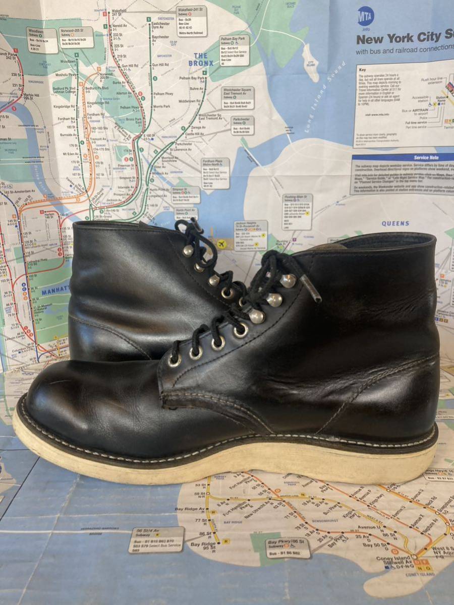 ★四角犬タグ★REDWING 90's アメリカ製　レッドウィング　新春初売りセール　良革　ビンテージ　レア人気　US8.5 Dワイズ　約27㎝_画像5