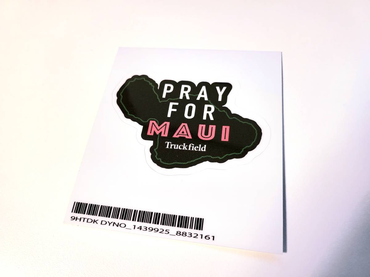 【チャリティステッカー】マウイ島／ハワイ島山火事災害支援／PRAY FOR MAUI／ハワイ ステッカー USDM HDM ALOHA Truckfield_画像3