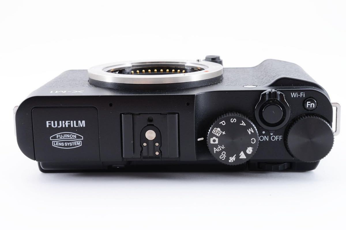 Fujifilm 富士フイルム X-M1 ミラーレスカメラボディーセット　ブラック　黒 美品 最落なし_画像6