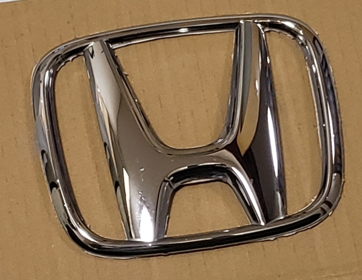 [HONDA* Honda * эмблема ] модный симпатичный металлизированный HONDA эмблема 12.5cm×10cm* Mark * трещина нет * красивый состояние * двусторонний лента * отправка 84 иен 