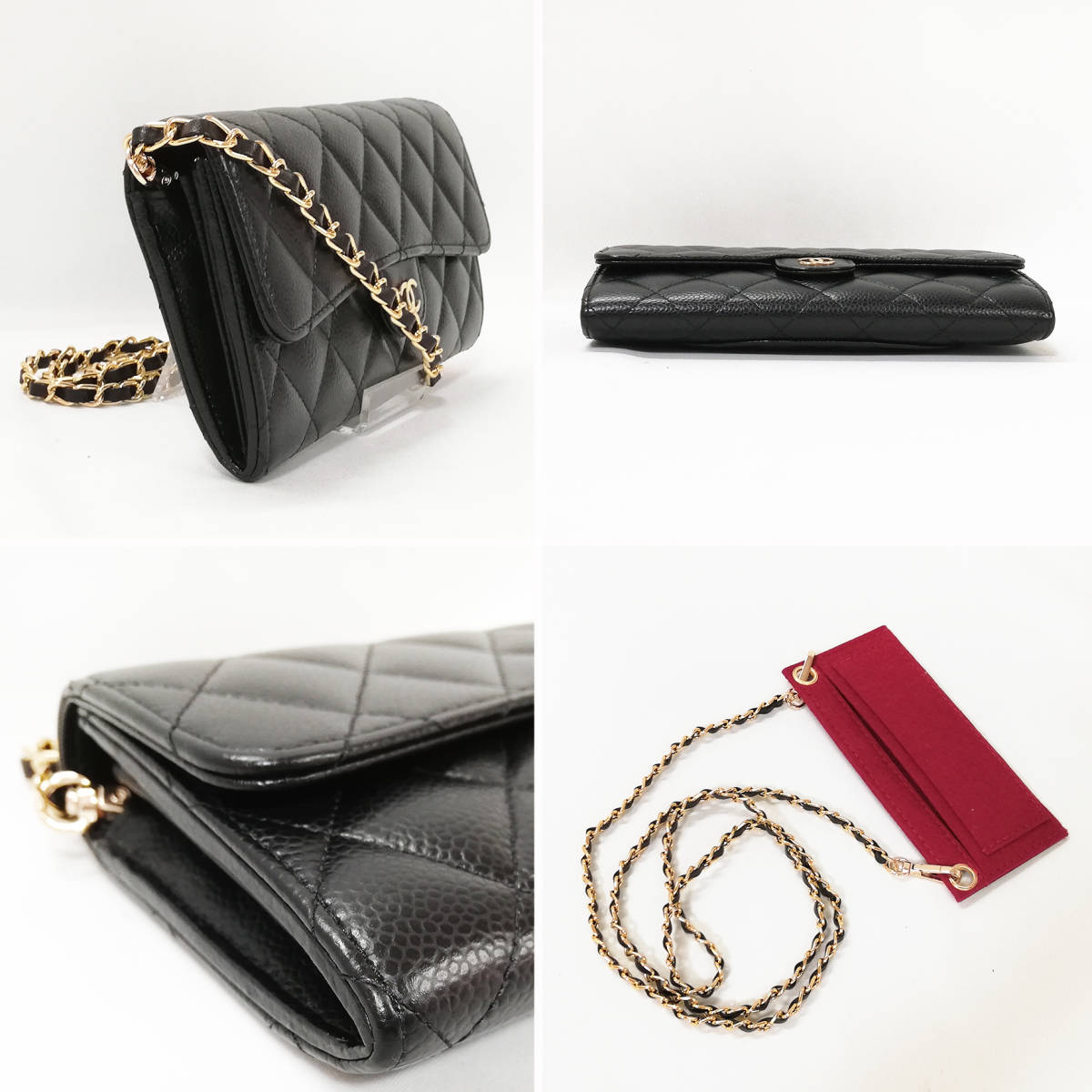未使用級】CHANEL(シャネル)マトラッセ キャビアスキン 未使用級】CHANEL(シャネル)マトラッセ キャビアスキン