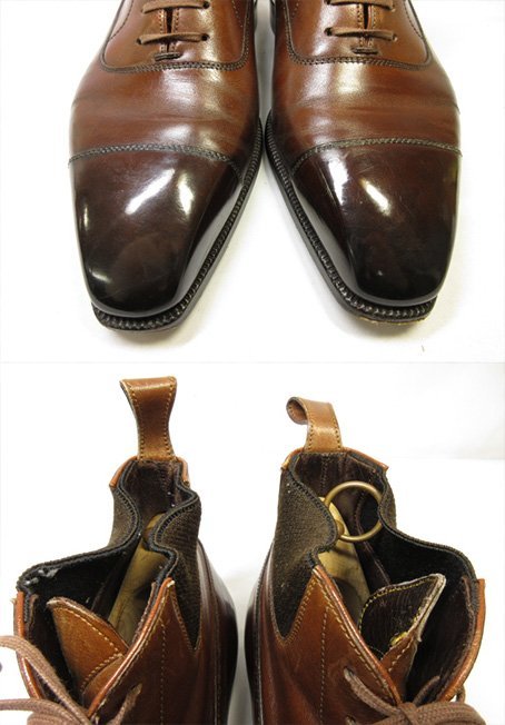 HHbi spoke [ Pierre koruteCORTHAY] cap tu middle cut boots gentleman shoes ( men's ) size24 corresponding brown group #18MZA4366#