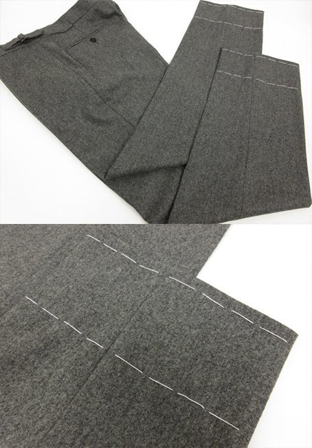  unused goods [ Dunhill dunhill] MAYFAIR FIT flannel 3 button 3 piece suit ( men's ) 8-50C medium gray plain made in Italy #27HR3286