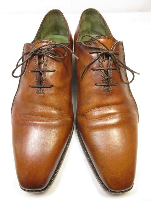 美品 【ベルルッティ Berluti】 SCARS スカーズ 内羽根 カリグラフィー ドレスシューズ 紳士靴 (メンズ) size8.5 茶系 ■18HT2323■_画像2