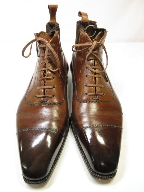 HHbi spoke [ Pierre koruteCORTHAY] cap tu middle cut boots gentleman shoes ( men's ) size24 corresponding brown group #18MZA4366#