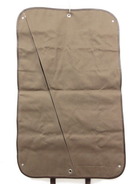  очень красивый товар [ Berluti Berluti] Logo вышивка парусина × кожа ga- men to покрытие сумка для одежды ( мужской ) оттенок коричневого #5MG2410#